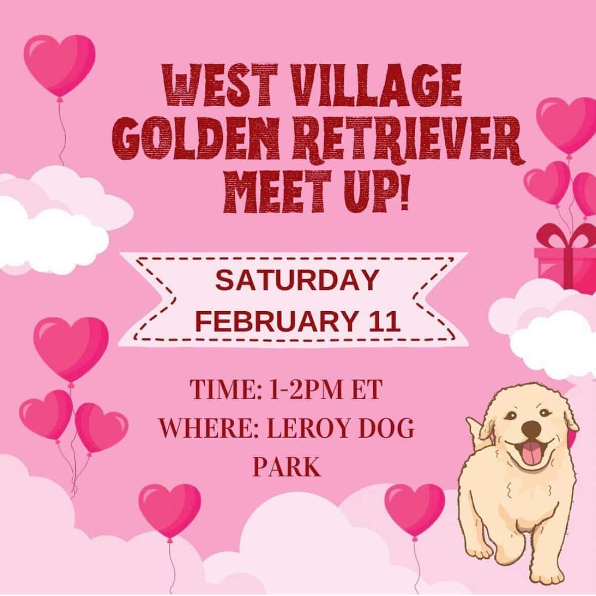 west village golden retriever meetup