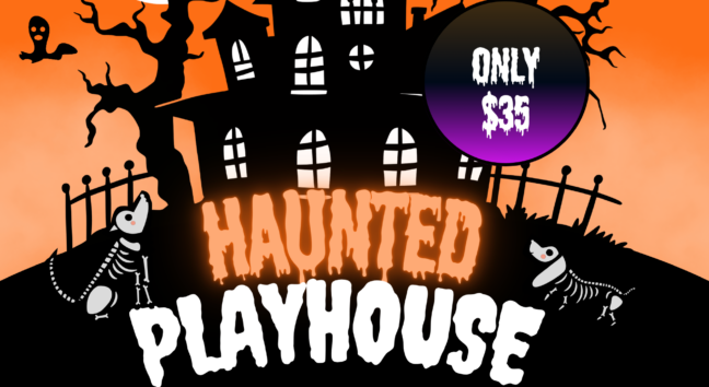 Halloween haunted playhouse
